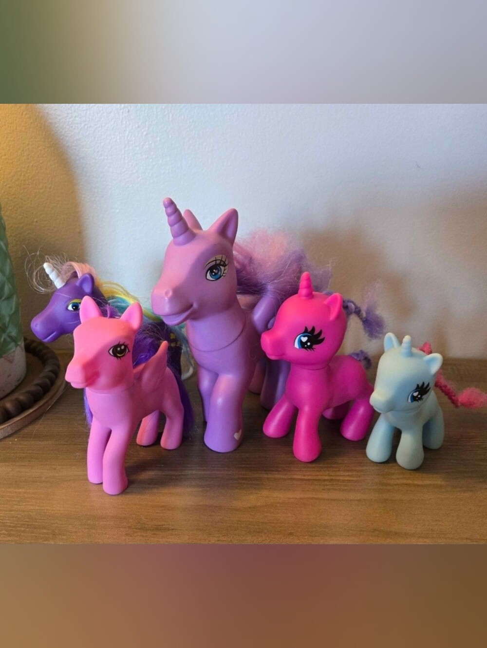 Lot Of Five Unicorn Toys (My Little Pony 'Fakies')